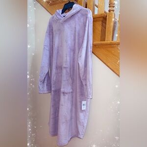 Women’s Sleepwear 32 Degrees Ladies Hooded Velour Lounger S/M,L/XL,1X/2X Purple